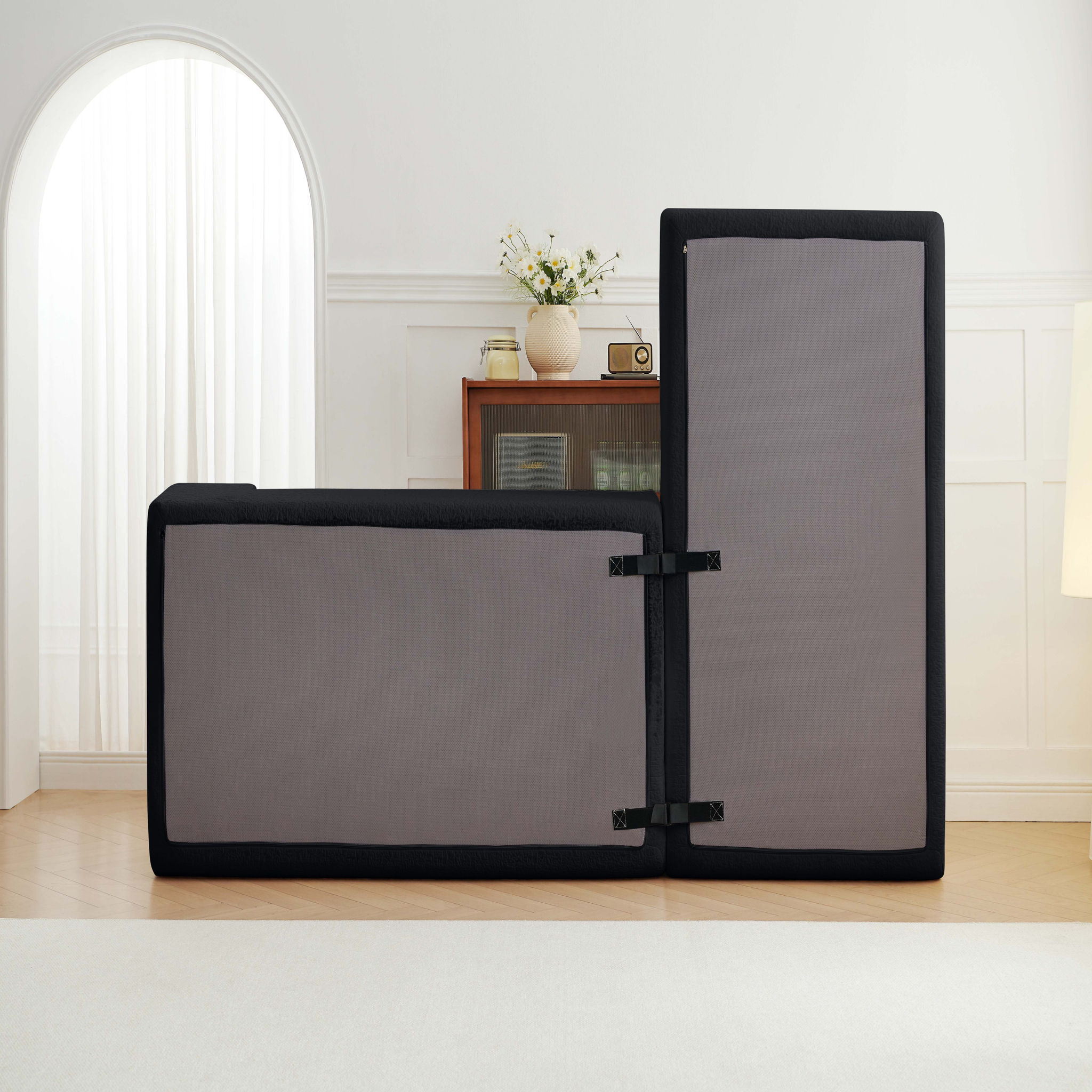 Modular Cloud Sectional Couch With L Shape Chaise, Deep Seat