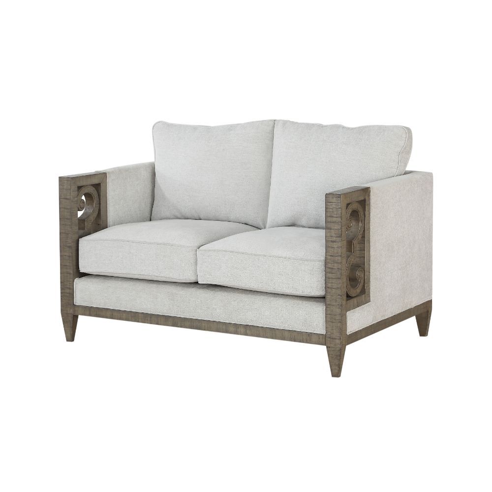 ACME Artesia - Loveseat - Fabric & Salvaged Natural | Meri Furniture