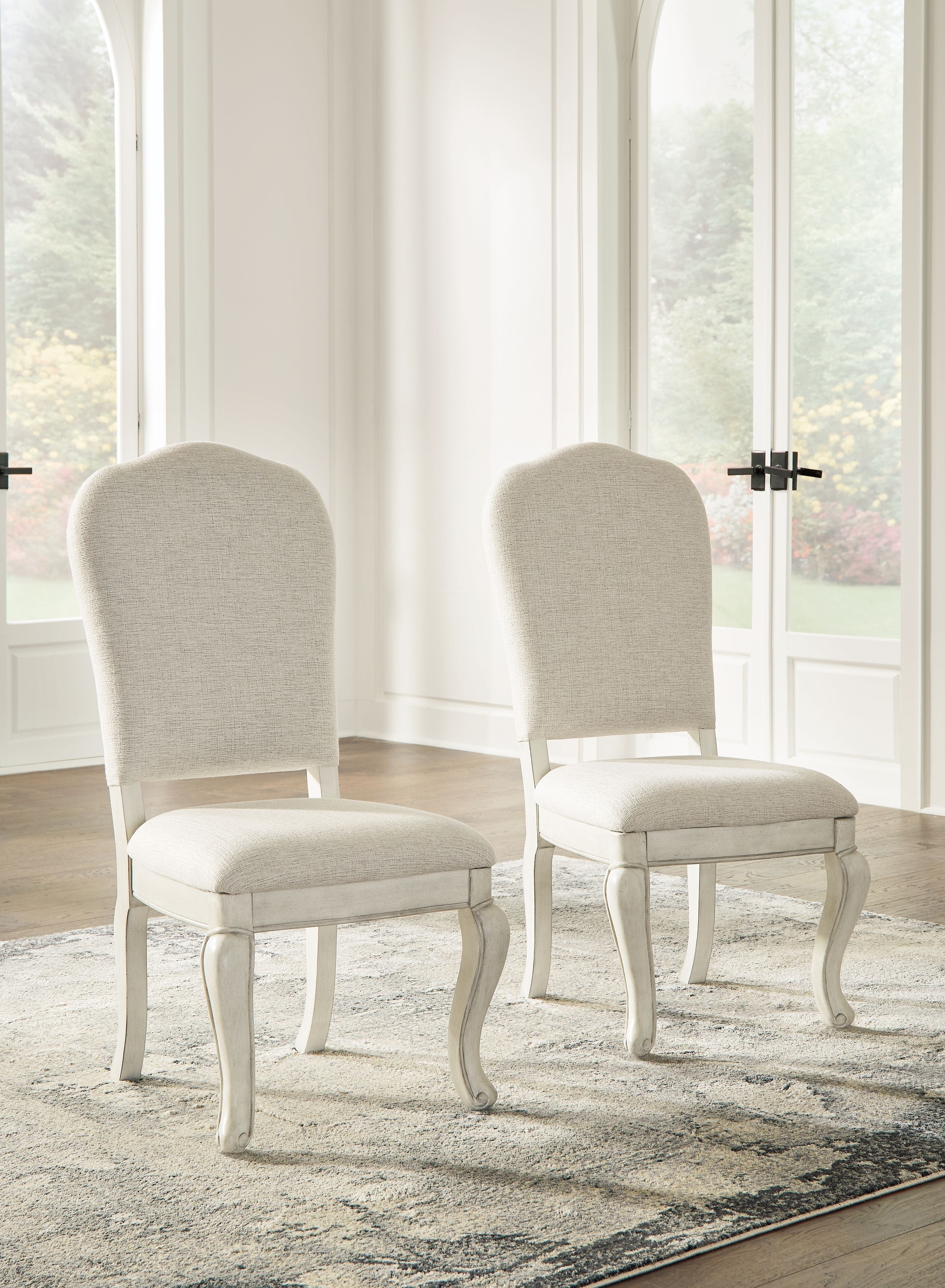 Signature Design by Ashley® Arlendyne - Antique White - Dining Uph Side Chair (Set of 2) | Meri Furniture