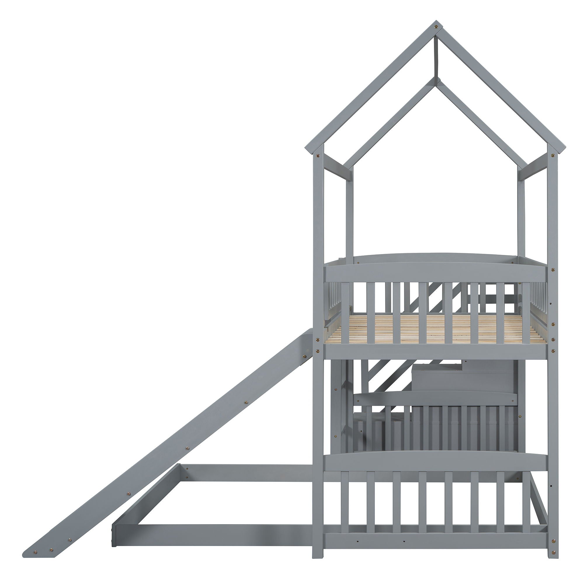 House Bunk Bed With Slide
