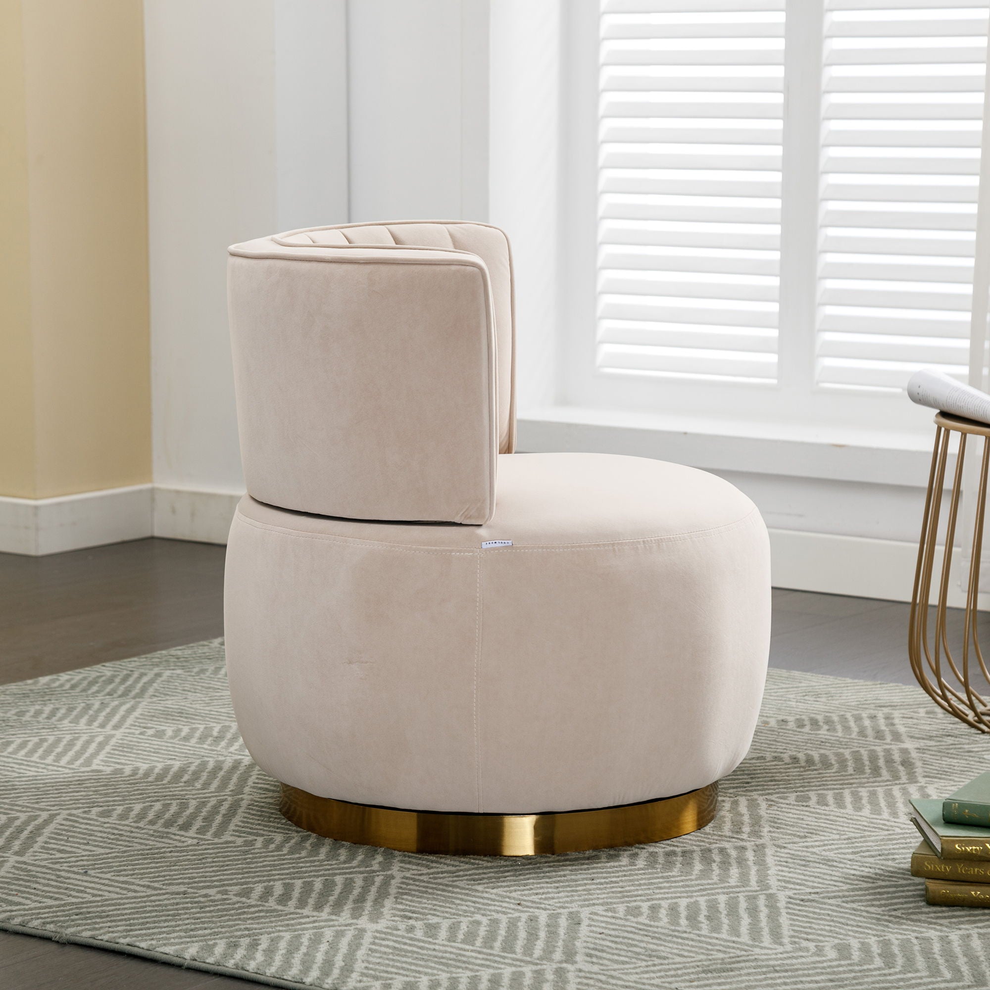 360 Degree Swivel Cuddle Barrel Accent Sofa Chair