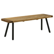 Coaster Fine Furniture Maverick - Wood Dining Bench - Natural Mango And Black | Meri Furniture