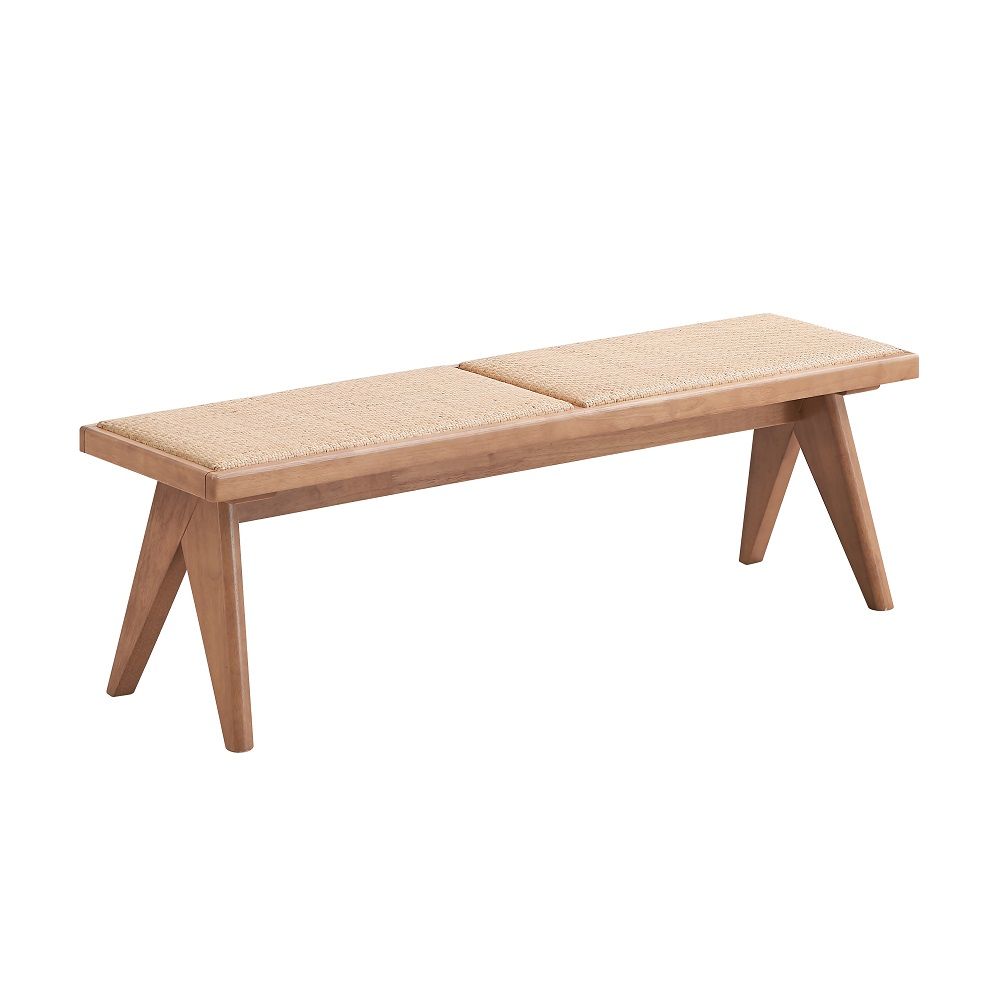 ACME Velentina - Bench - Rattan & Natural | Meri Furniture