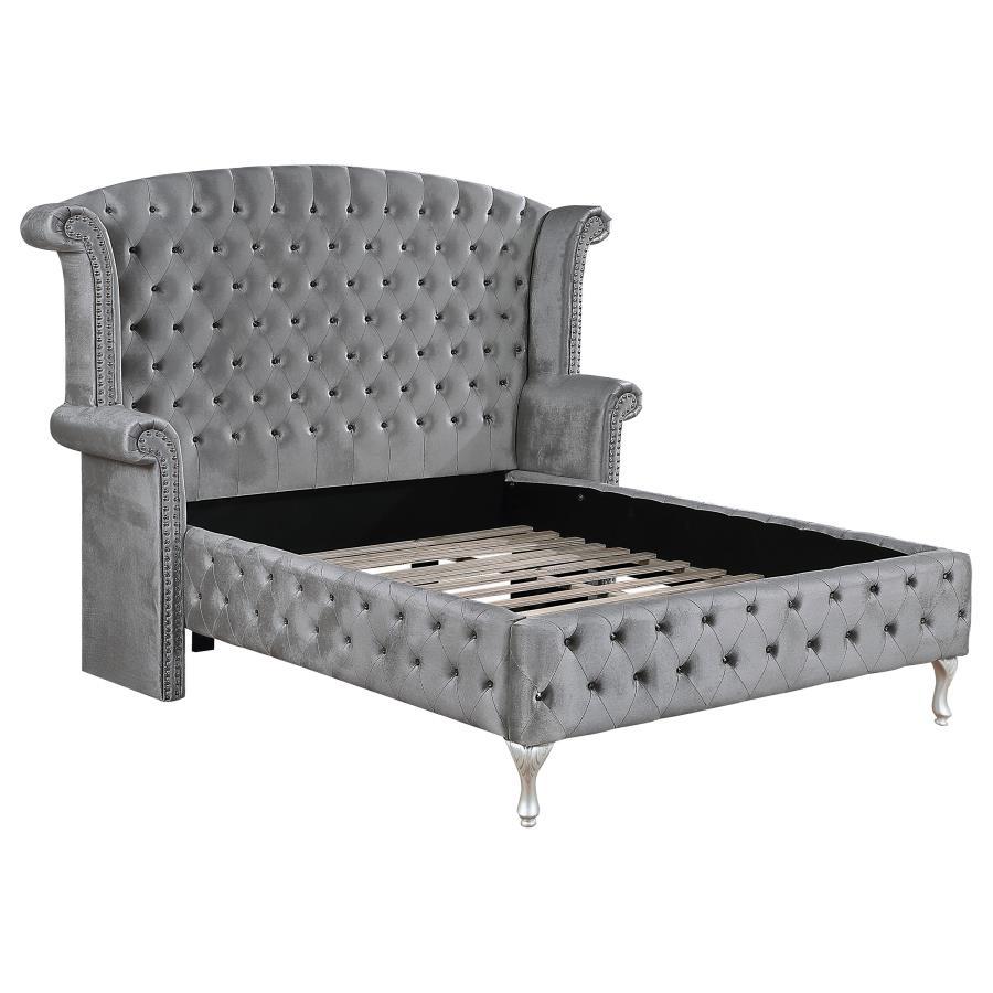 Coaster Fine Furniture Deanna - Upholstered Wingback Bed | Meri Furniture