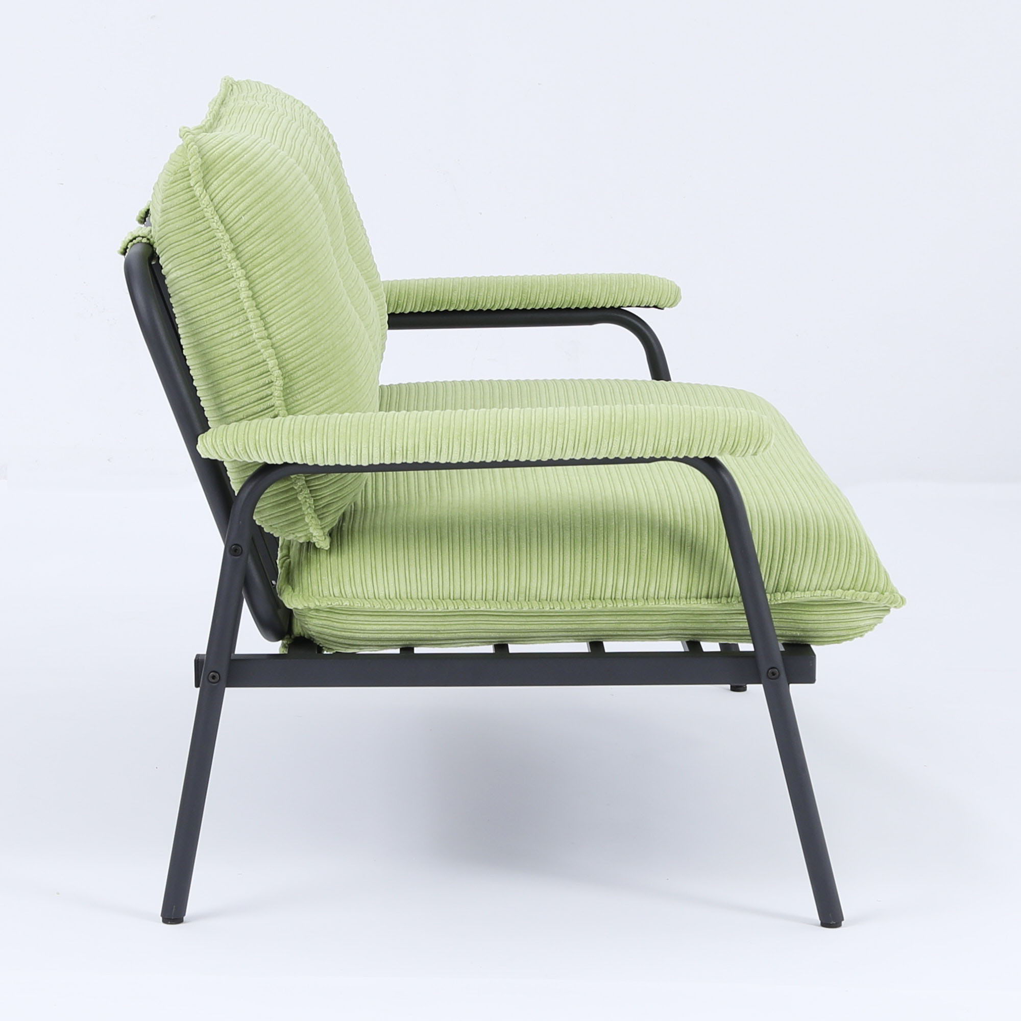 Modern Metal Frame Sofa With Sponge Filling For Compact Spaces And Versatile Use