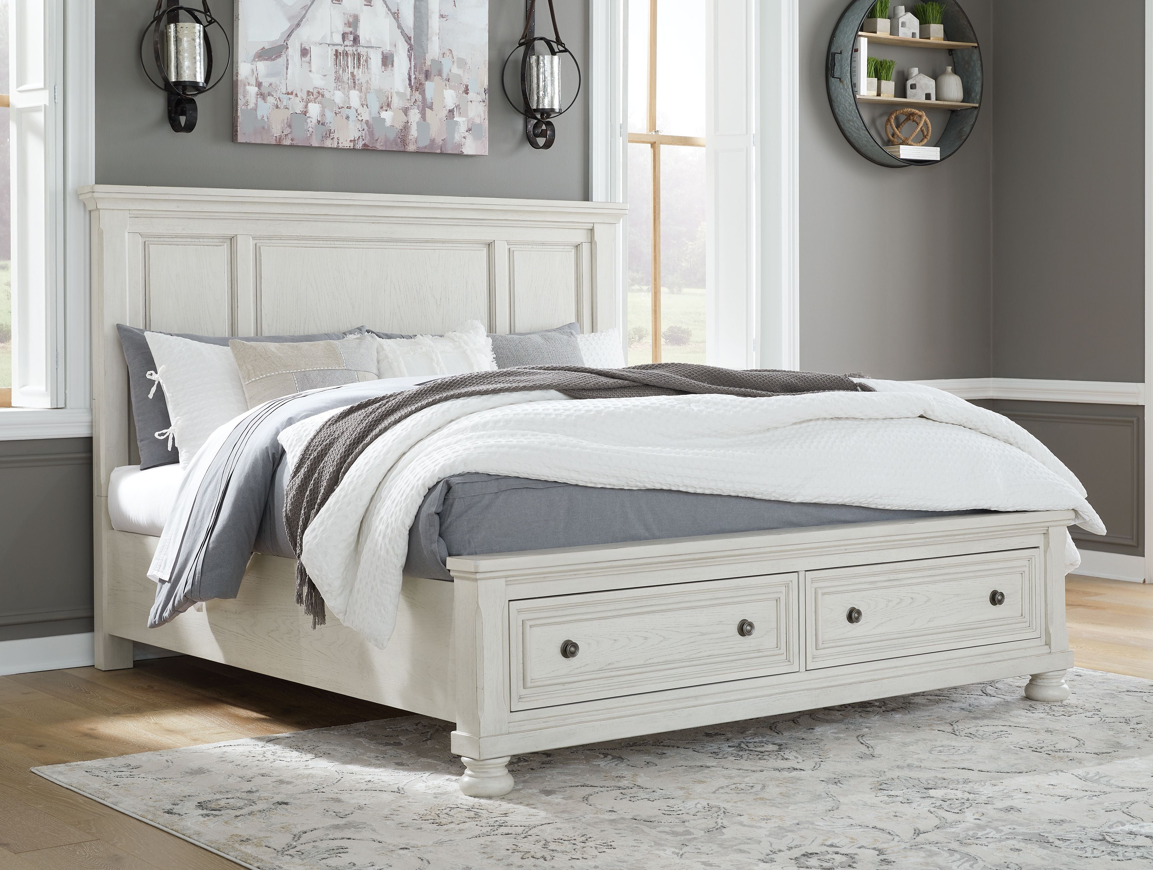 Signature Design by Ashley® Robbinsdale - Panel Storage Bed | Meri Furniture