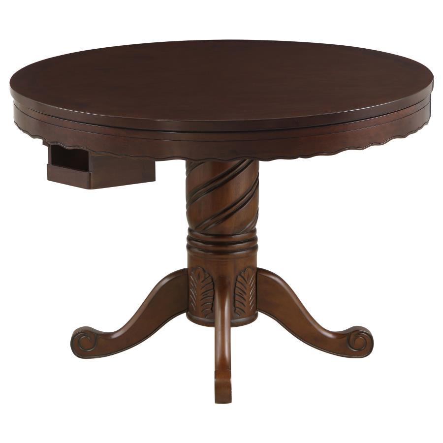 Coaster Fine Furniture Turk - 5-Piece Dining And Game Table Set - Tobacco | Meri Furniture