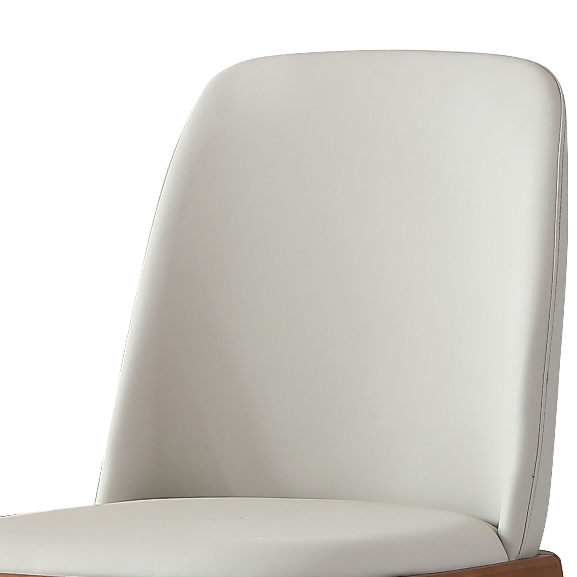 Modern Dining Chairs, Wooden Legs (Set of 2) - Gray