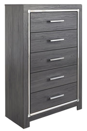 Lodanna - Five Drawer Chest - Gray
