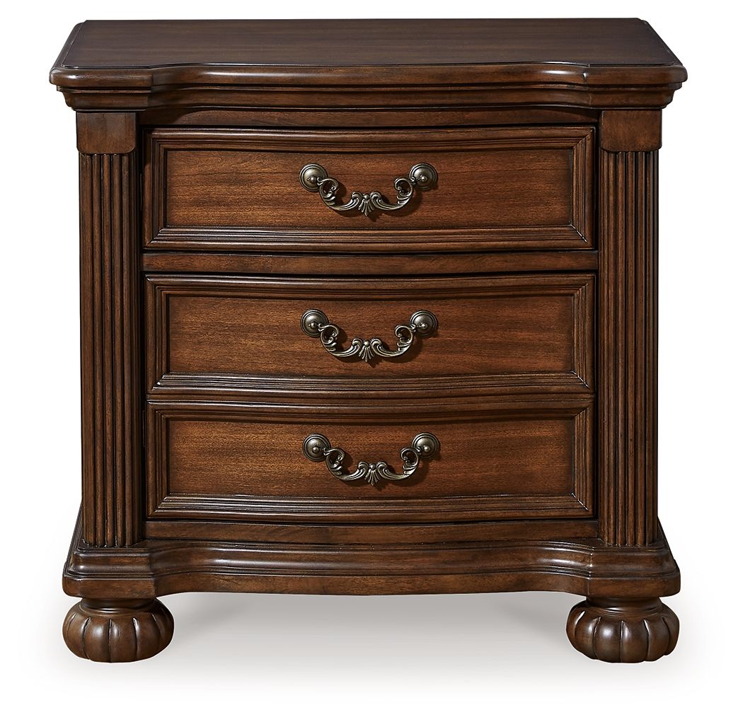 Signature Design by Ashley® Lavinton - Brown - Three Drawer Night Stand | Meri Furniture