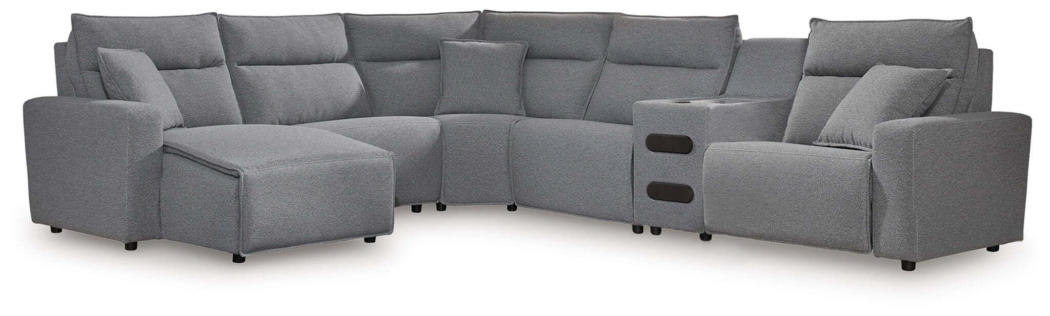 ModMax II - Salt And Pepper - Reclining Sectional