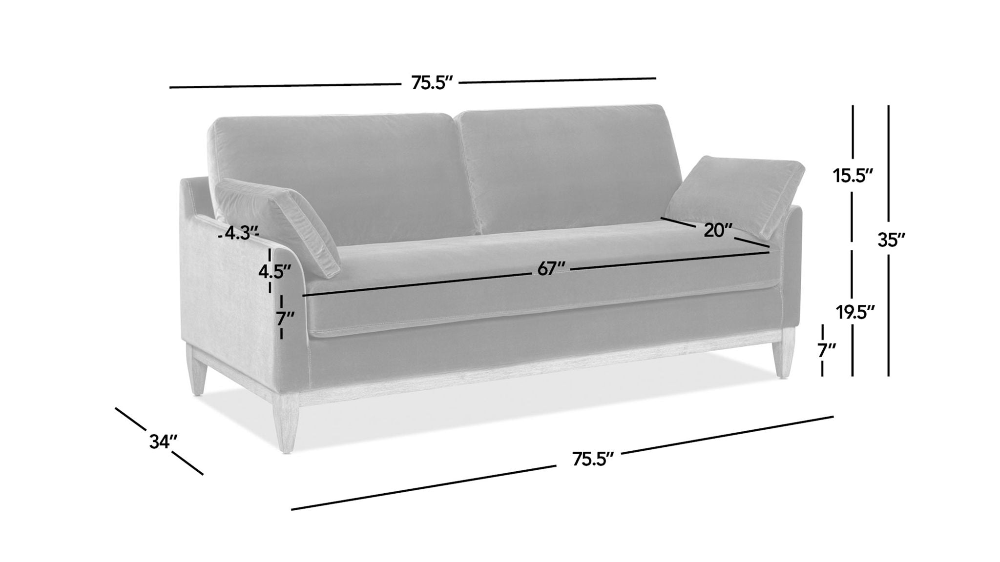 Pasadena - Modern Farmhouse Sofa