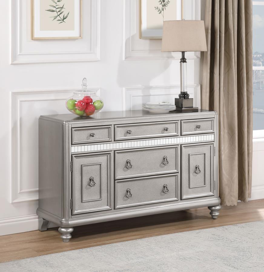 Coaster Fine Furniture Bling Game - Dining Sideboard Buffet Cabinet - Metallic Platinum | Meri Furniture
