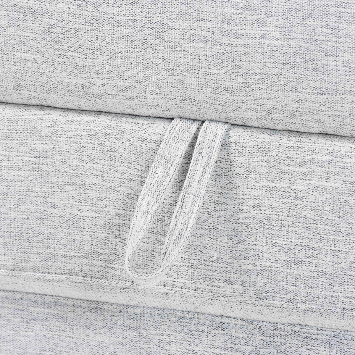 Sabriel Modern Light Grey Fabric Convertible Sleeper Ottoman