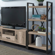 Liberty Furniture Sun Valley - Pier Unit With Faux Metal - Light Brown | Meri Furniture