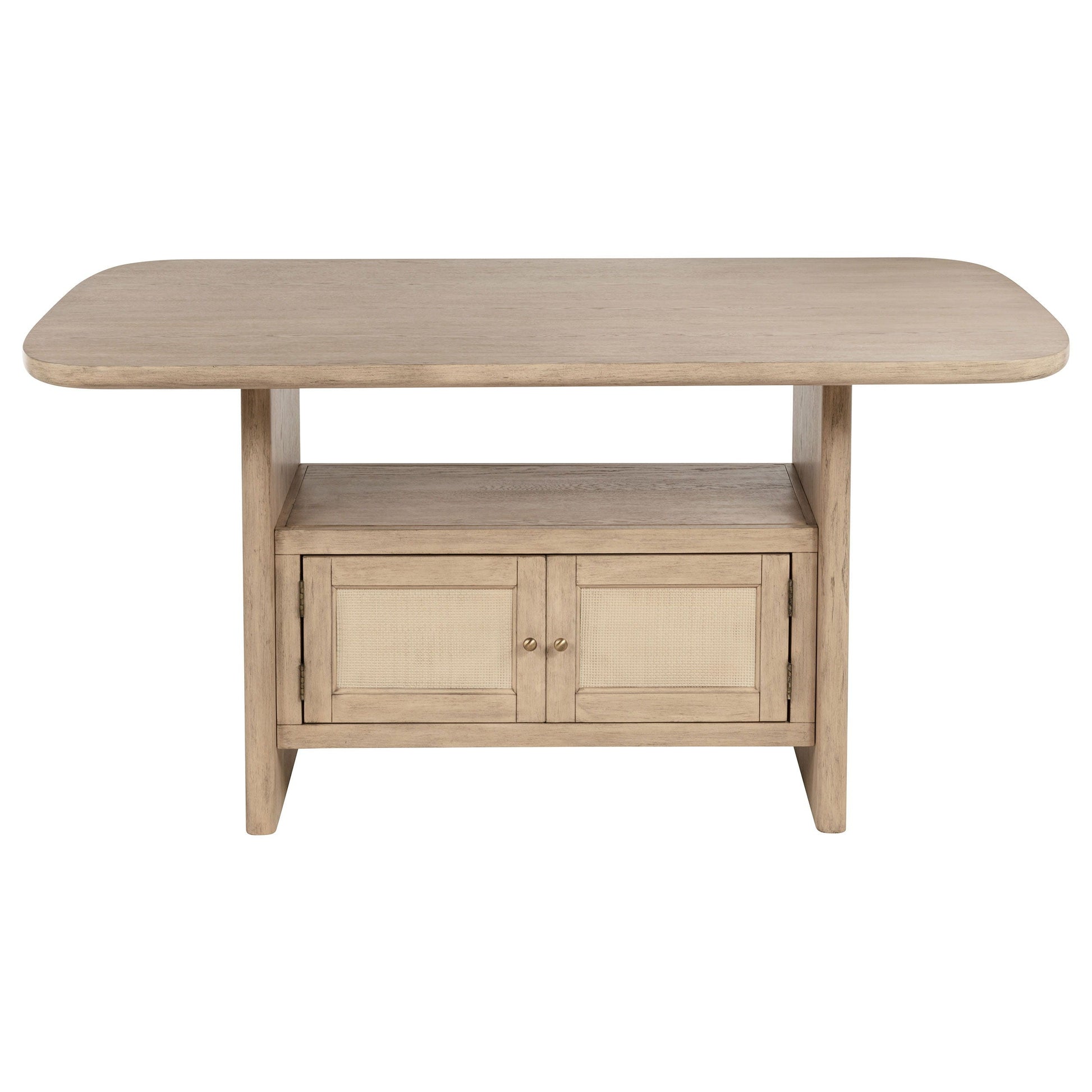 Coaster Fine Furniture Kailani - 7 Piece Wood Counter Height Dining Set - Beige Oak | Meri Furniture