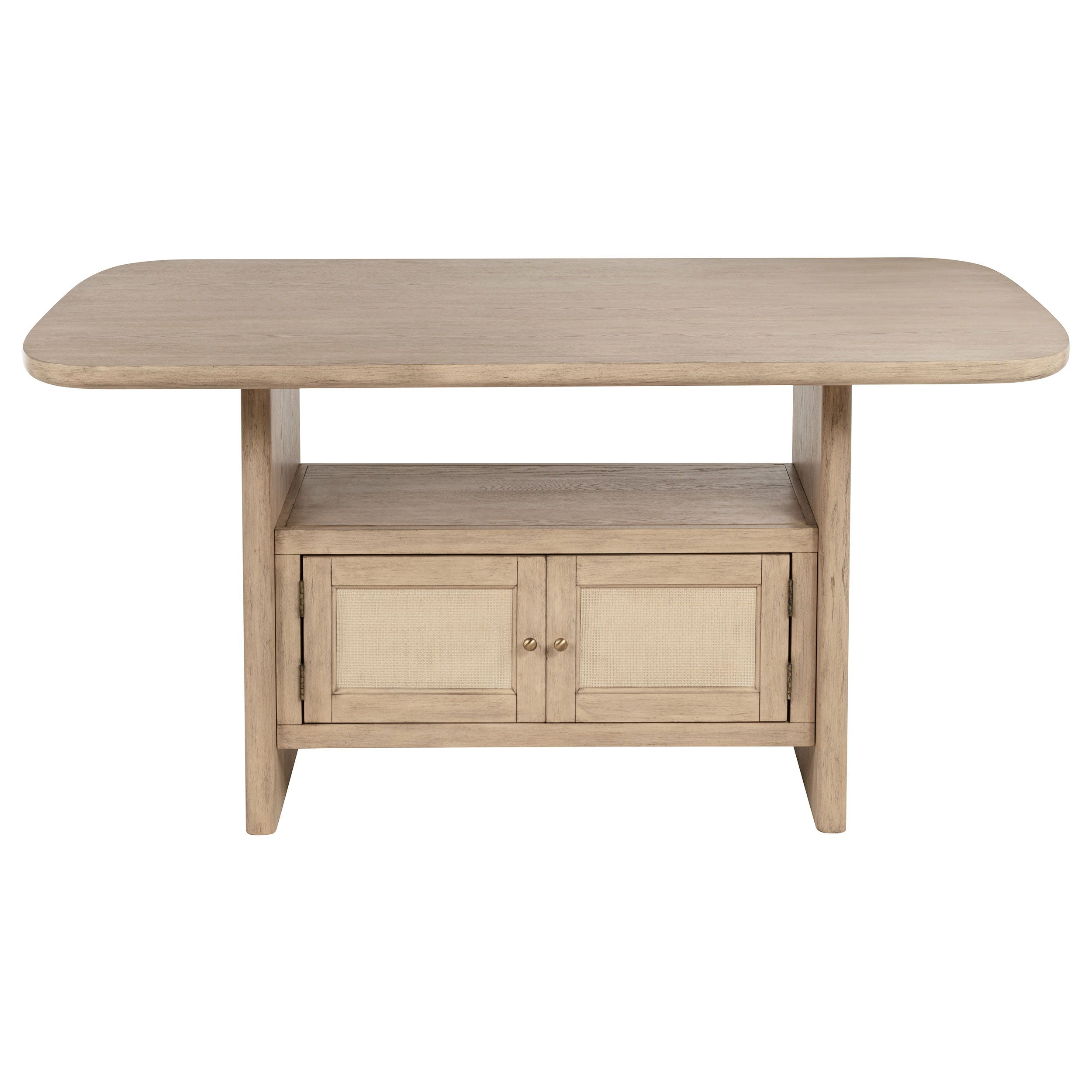 Coaster Fine Furniture Kailani - 7 Piece Wood Counter Height Dining Set - Beige Oak | Meri Furniture