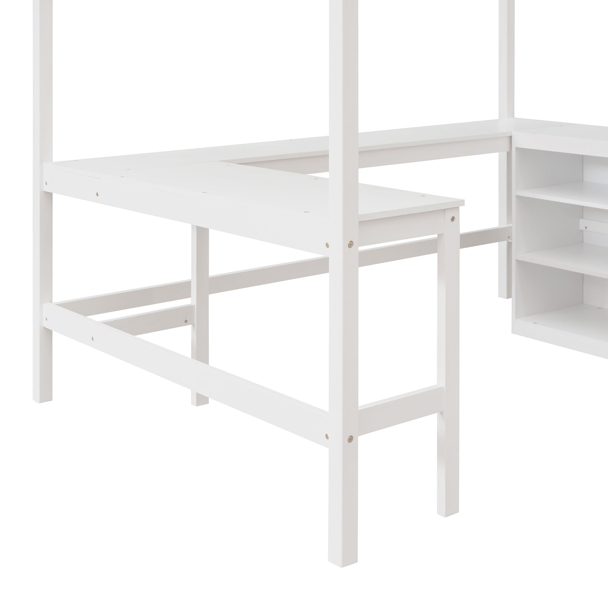 Loft Bed With Shelves With Desk