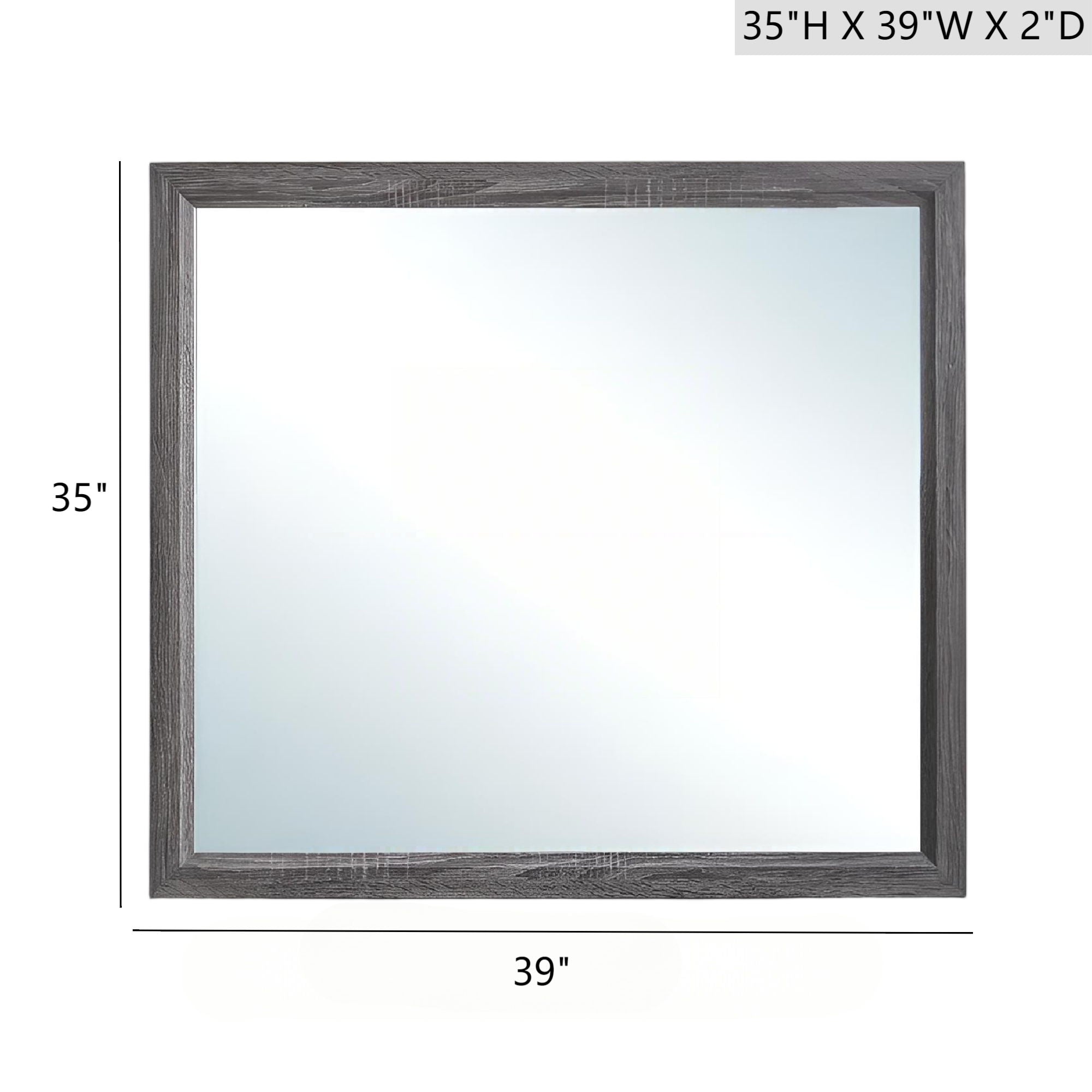 Glasgow - Mirror With Minimalist Design And Low Distortion Glass