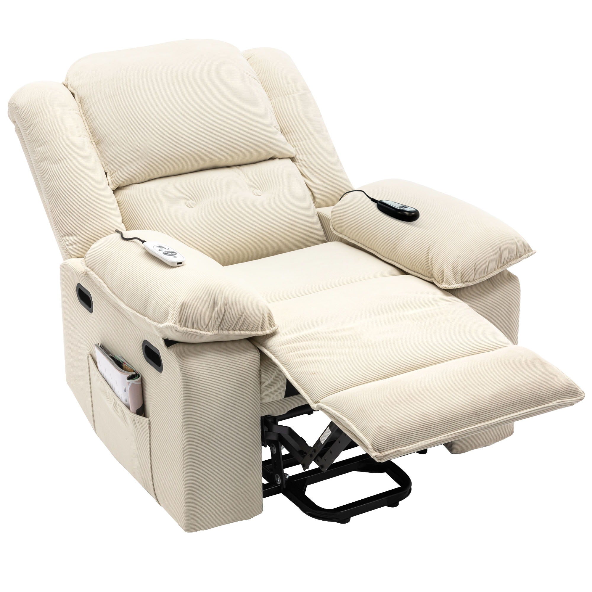 Massage Recliner Power Lift Chair With Adjustable Massage And Heating Function