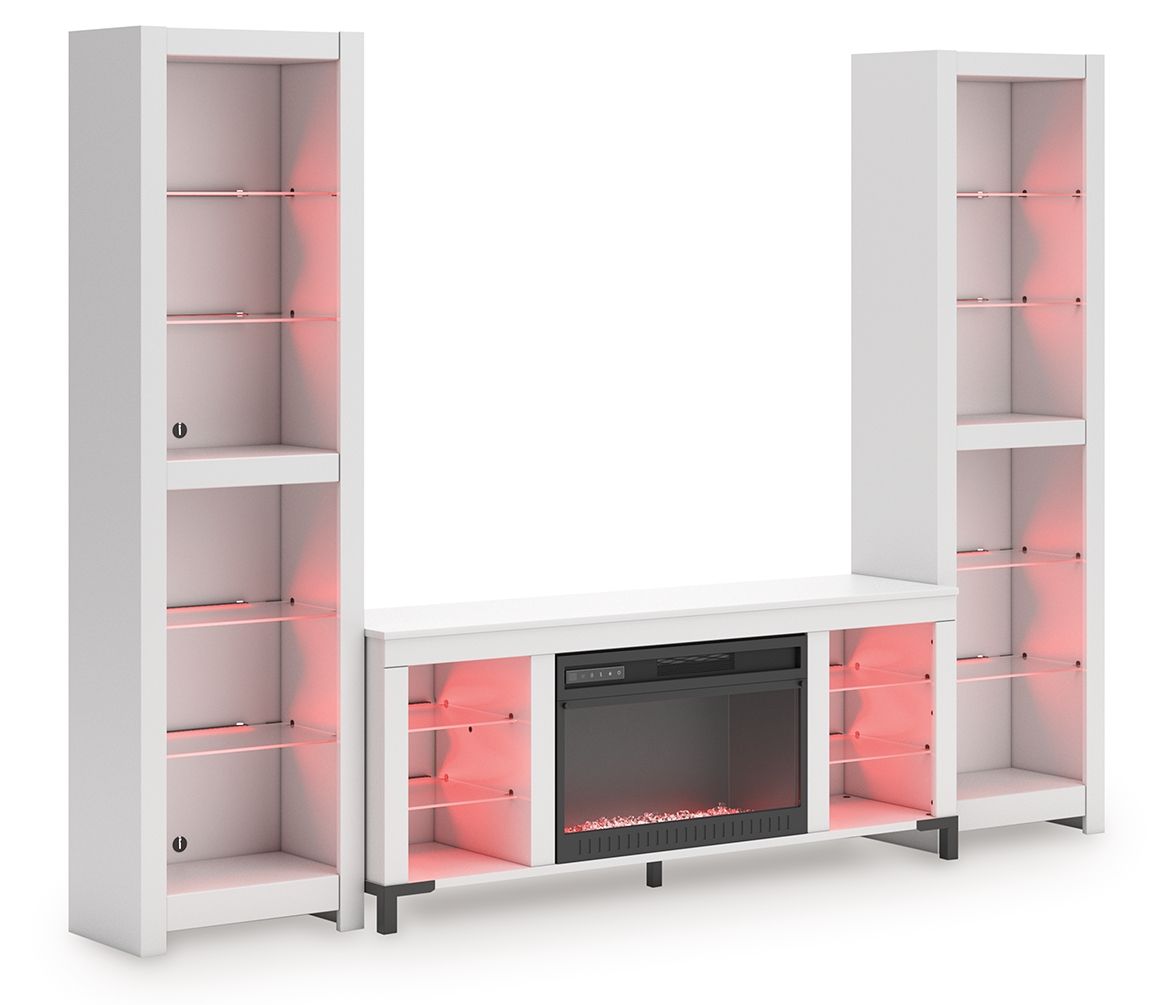Brollevi - 3-Piece Entertainment Center - White