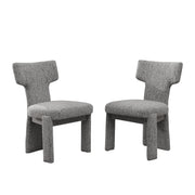 Armless Curved Back Accent Chairs