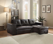 ACME Lloyd - Sectional Sofa - Black PU | Meri Furniture