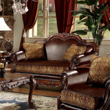 The Dresden traditional collection reflects highly decorative details, oversized claw feet and decorative trim, rolled arms and carefully selected upholstery in a symphony of material. This collection will be the showpiece of your living room environment.