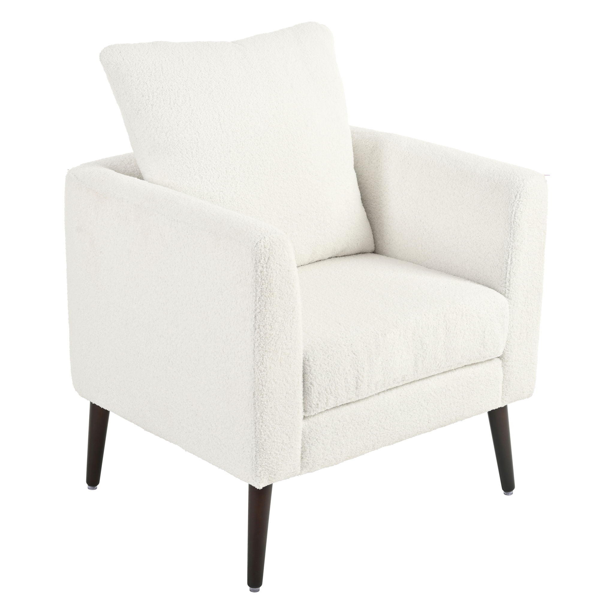 Modern Accent Upholstered Armchair With Pillow