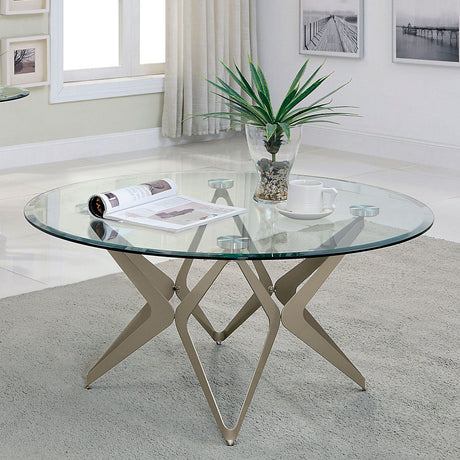 Furniture of America Villarsglane - Coffee Table - Pearl Silver | Meri Furniture