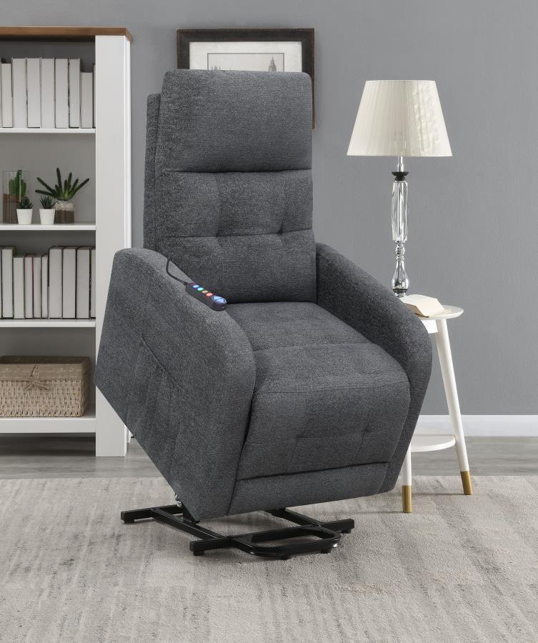Coaster Fine Furniture Howie - Upholstered Power Lift Massage Chair | Meri Furniture