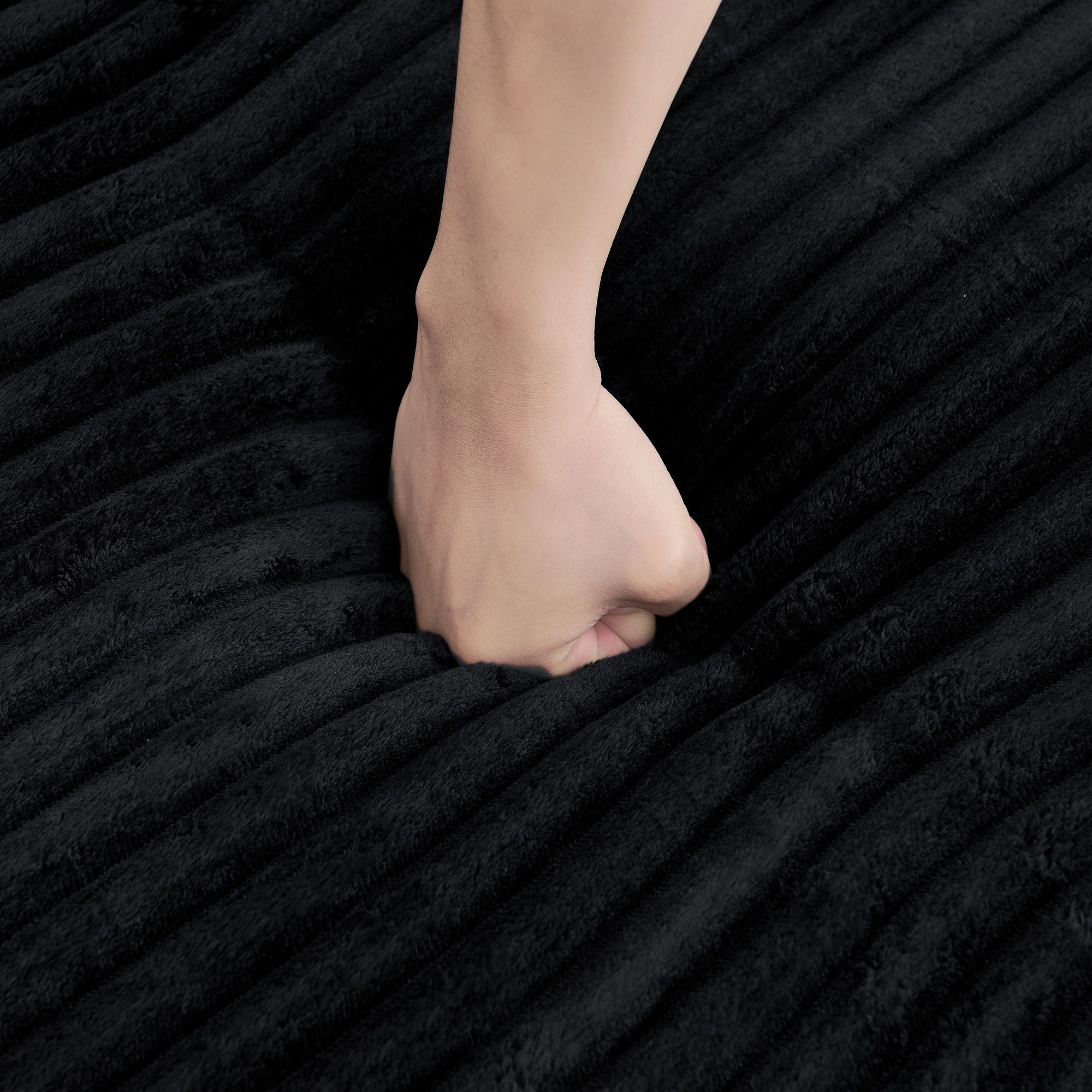 Modern Minimalist L Shape Modular Sectional Sofa, Corduroy Couch