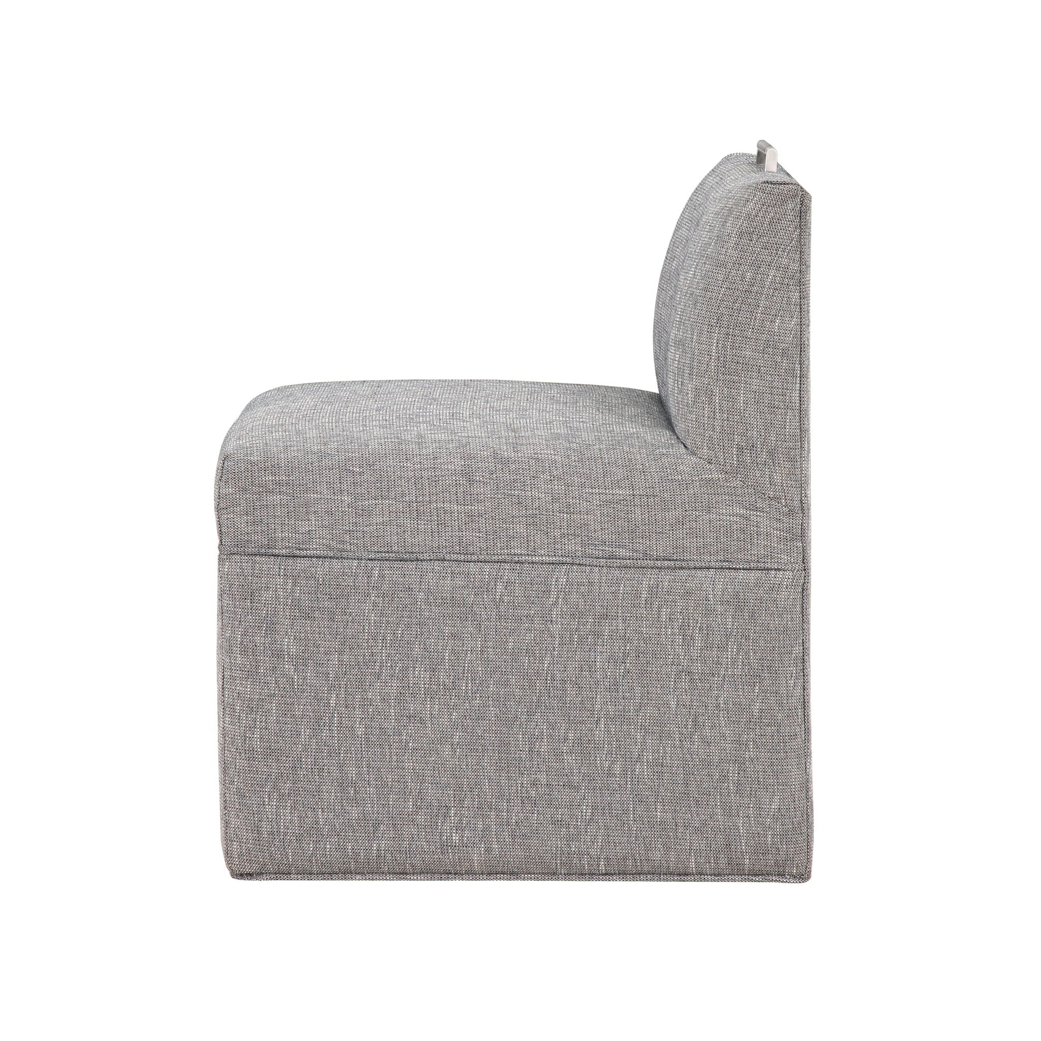 Della - Upholstered Castered Chair - Gray
