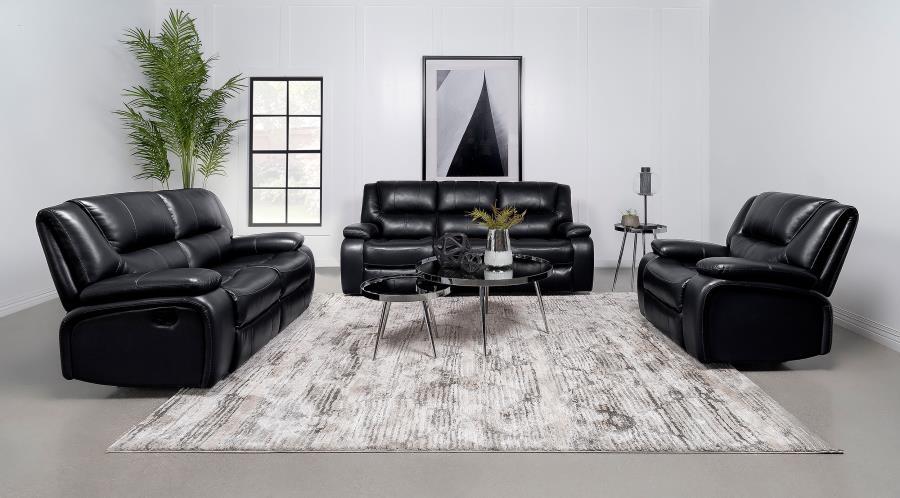 Coaster Fine Furniture Camila - Upholstered Motion Reclining Loveseat | Meri Furniture