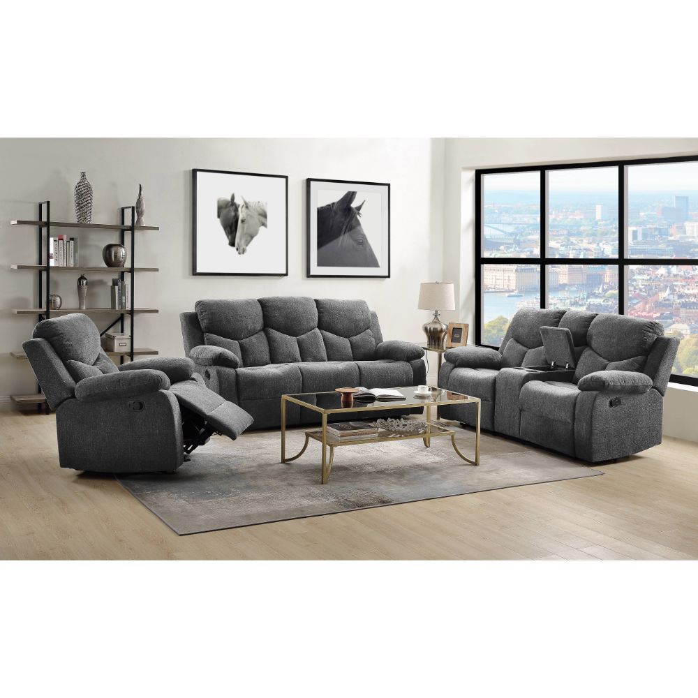 Kalen - Motion Sofa - Gray Chenille