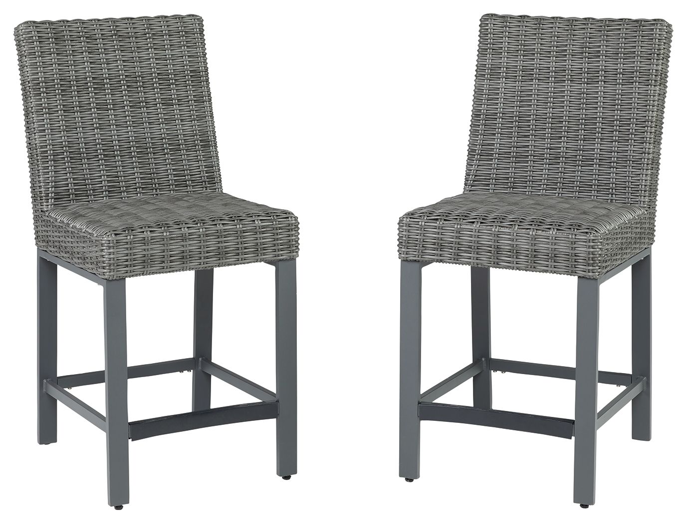 Signature Design by Ashley® Palazzo - Gray - Tall Barstool (Set of 2) | Meri Furniture