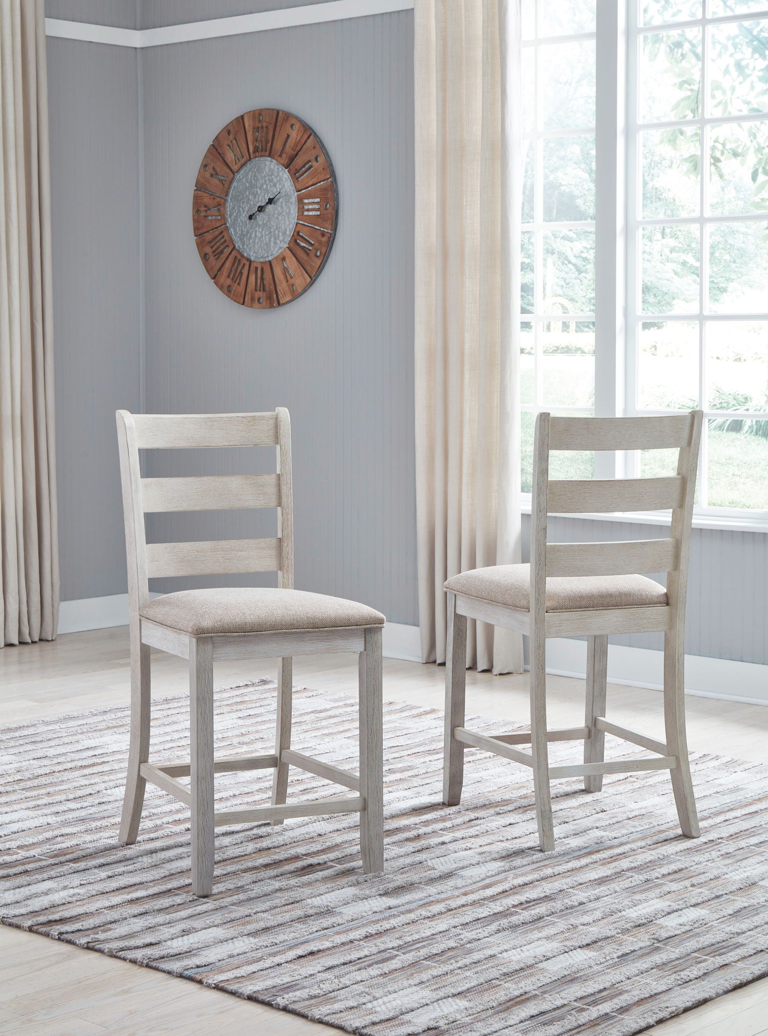 Skempton - Upholstered Barstool (Set of 2) - White