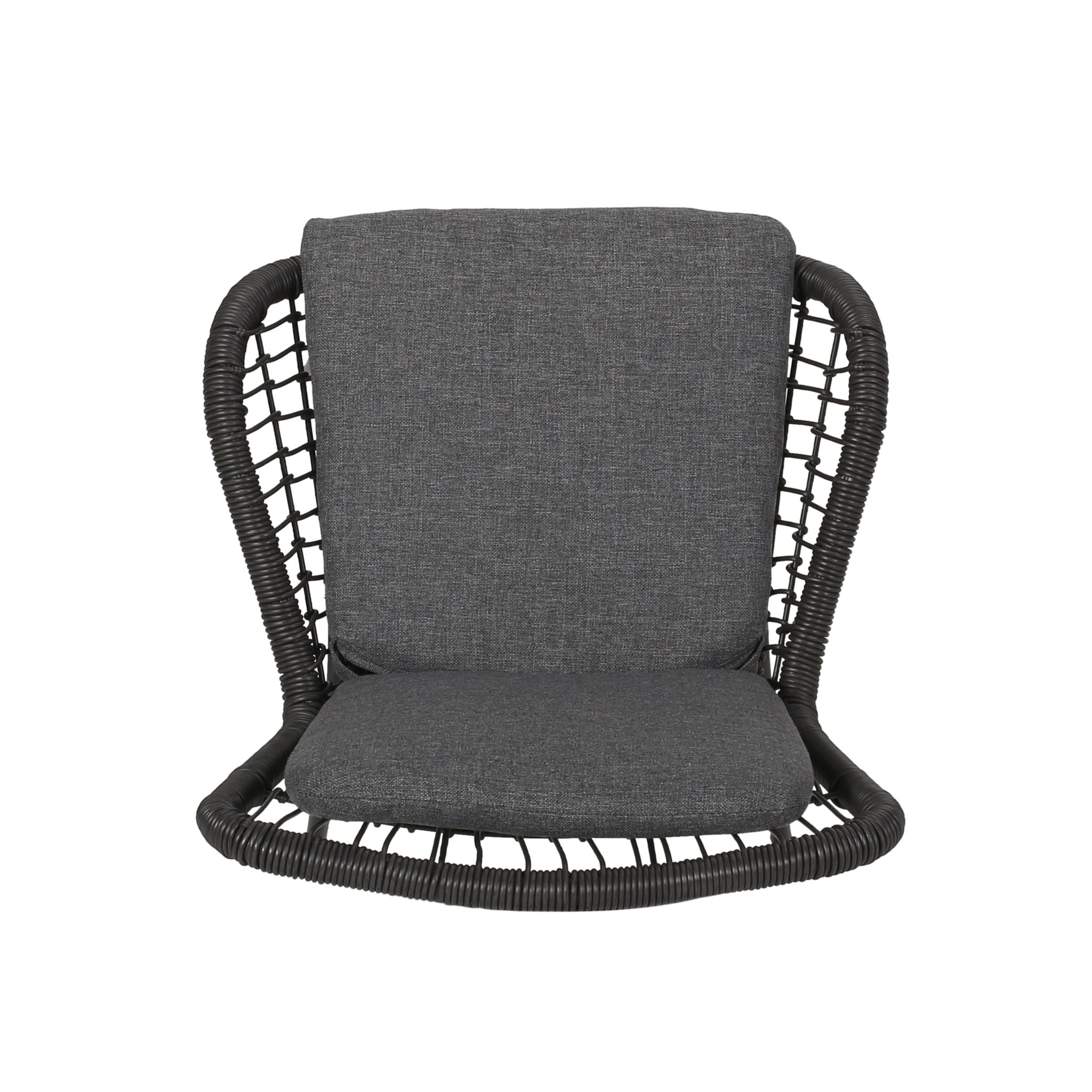Outdoor Wicker Club Chair With Cushions (Set of 2)