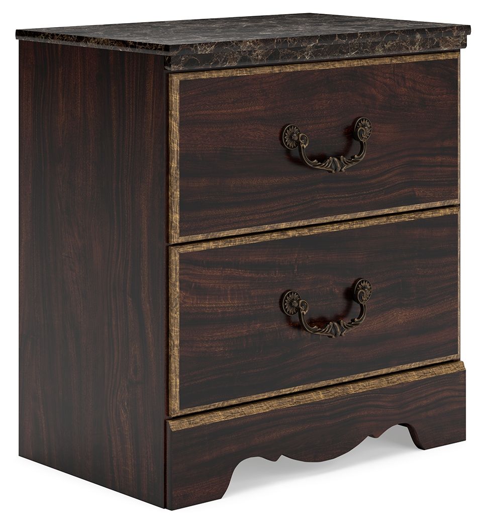 Signature Design by Ashley® Glosmount - Two-tone - Two Drawer Night Stand | Meri Furniture