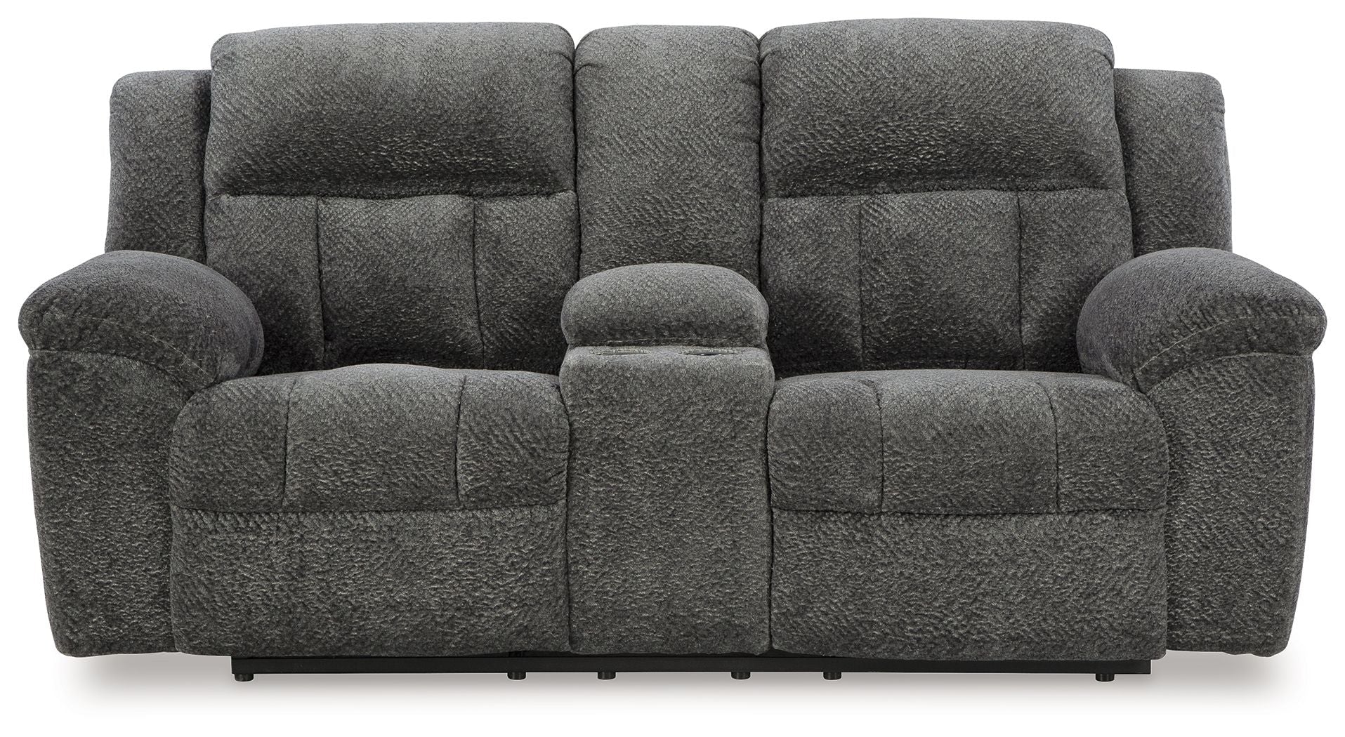 Signature Design by Ashley® Frohn - Dbl Reclining Loveseat With Console | Meri Furniture