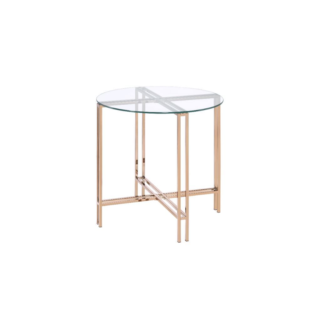 ACME Veises - End Table - Champagne | Meri Furniture