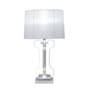 ACME Melinda - Table Lamp - Clear Acrylic & Chrome | Meri Furniture