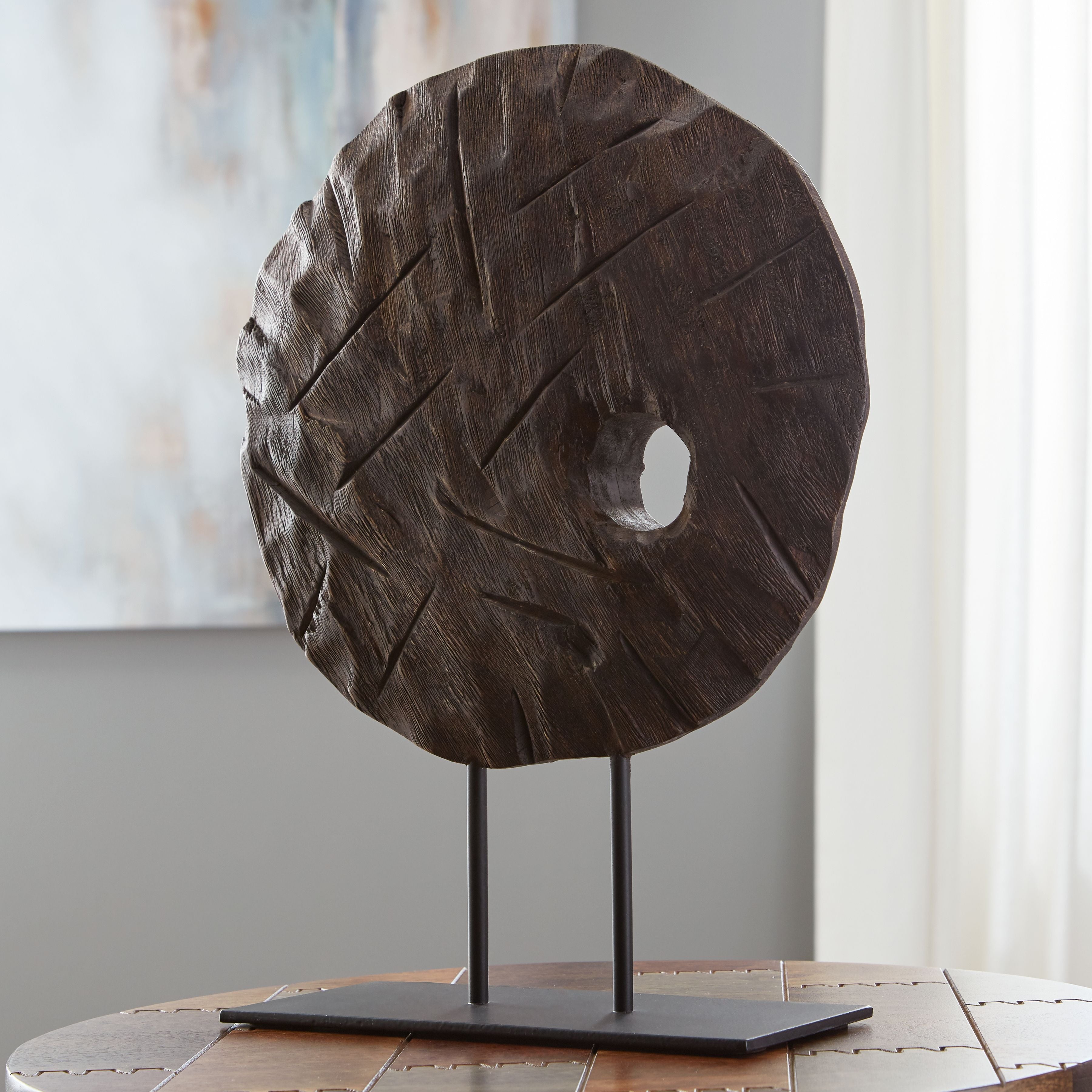 Signature Design by Ashley® Dashburn - Brown / Black - Sculpture | Meri Furniture