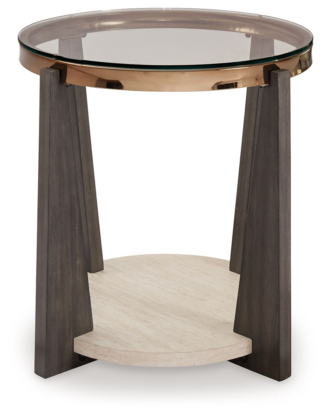 Signature Design by Ashley® Frazwa - Multi - Round End Table | Meri Furniture