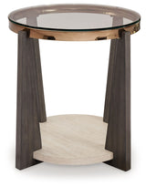 Signature Design by Ashley® Frazwa - Multi - Round End Table | Meri Furniture