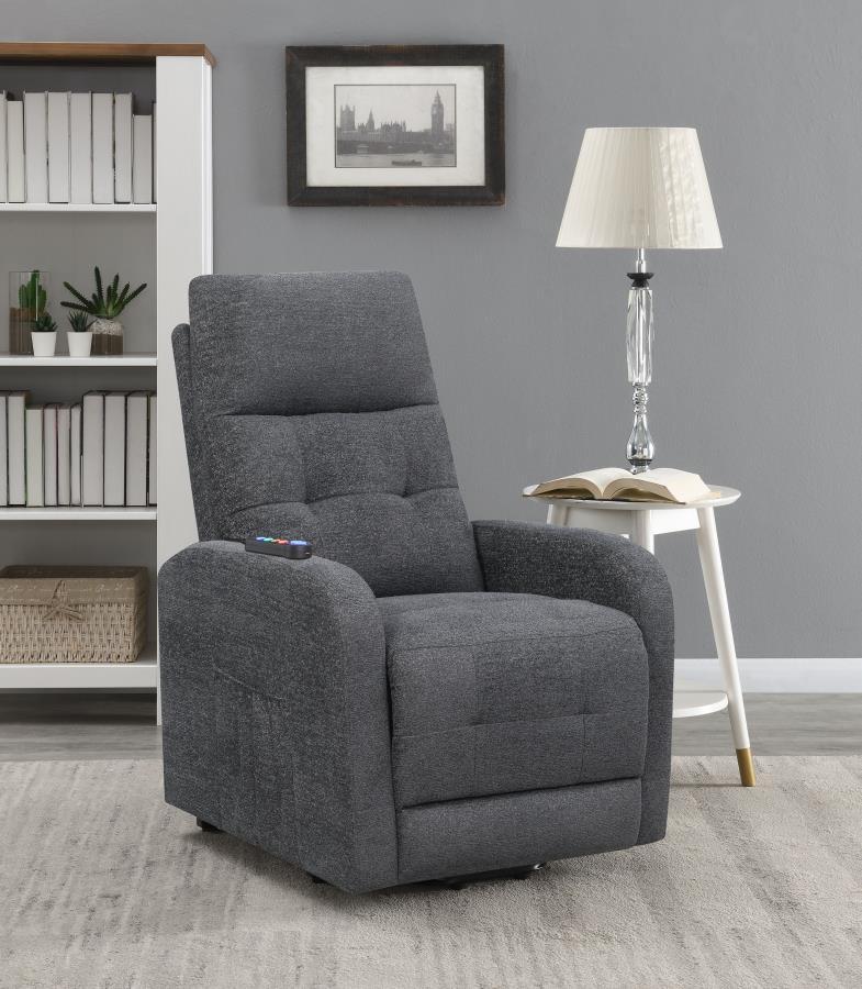 Coaster Fine Furniture Howie - Upholstered Power Lift Massage Chair | Meri Furniture