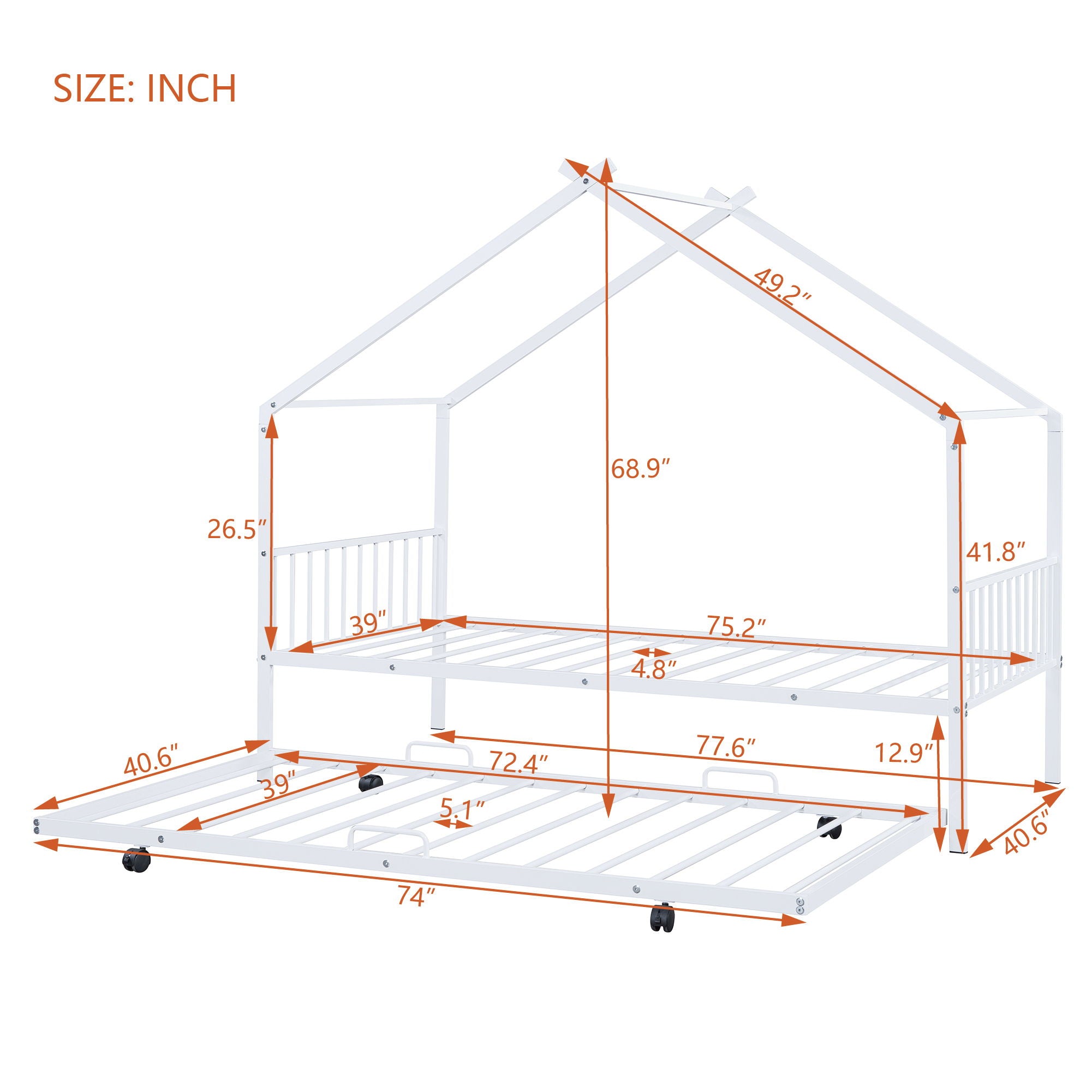 Adorable House Design Bed