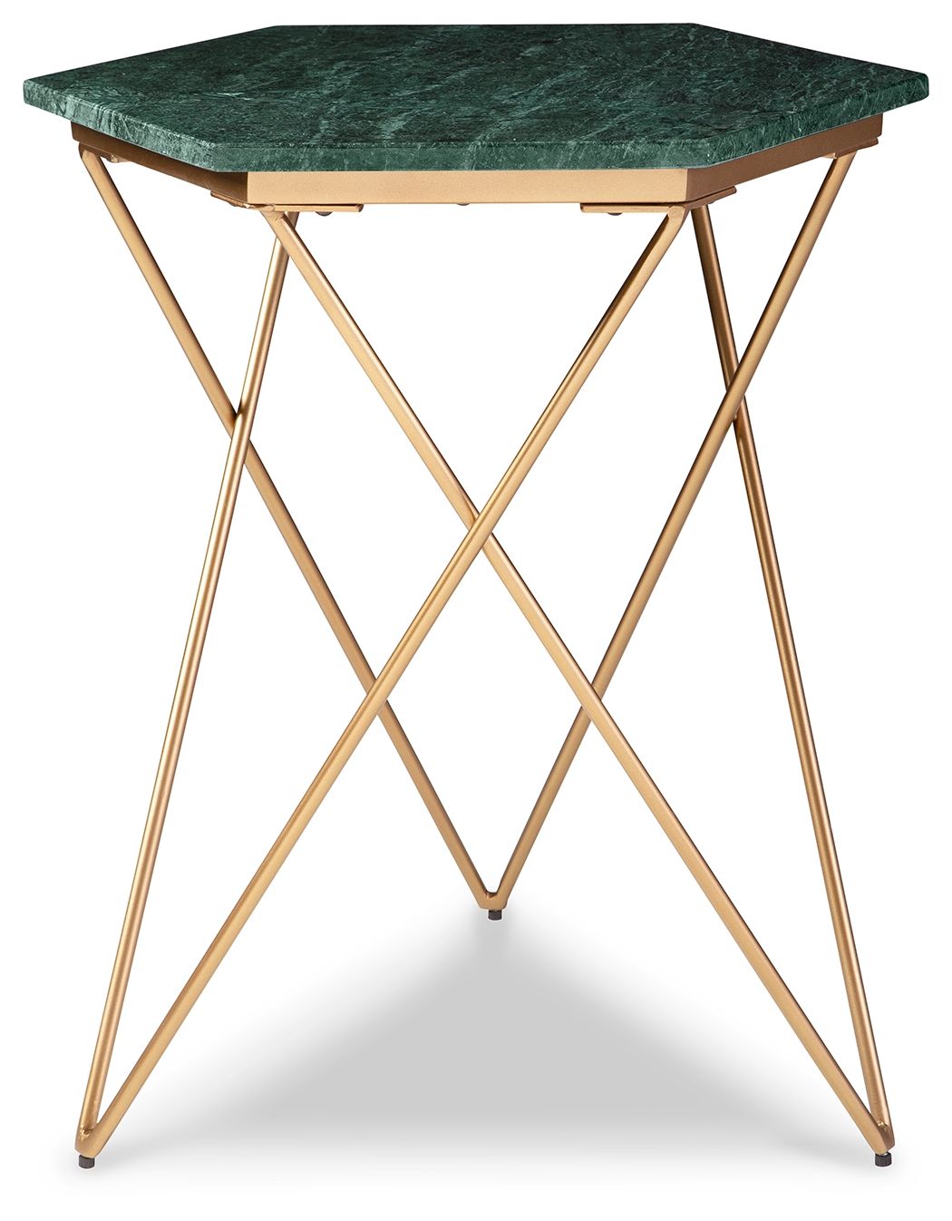 Signature Design by Ashley® Engelton - Green / Gold - Accent Table | Meri Furniture