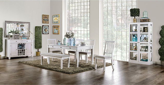 Furniture of America Kaliyah - Side Chair (Set of 2) - Antique White | Meri Furniture