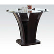 ACME Malik - Counter Height Table - Espresso & Clear Glass | Meri Furniture